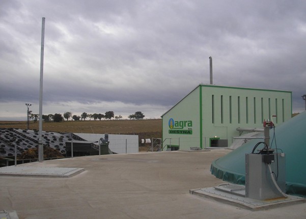 Bioplynová elektrárna Hochreiter v Deštné u Jindřichova Hradce